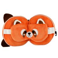Relaxeazzz Red Panda Travel Pillow and Eye Mask