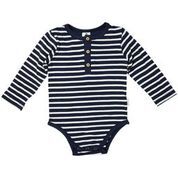 Rustic Class Henley Bodysuit - Navy