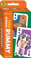 School Zone Farm Animal Rummy Flash Card Game