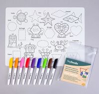 HEY DOODLE REUSABLE COLOUR IN SILICONE PLACEMAT