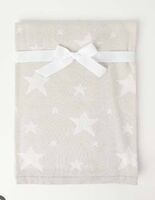 Snugtime Cotton Jacquard Knit Reversible Star Blanket