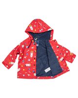 Space Rocket Rain Coat  Red