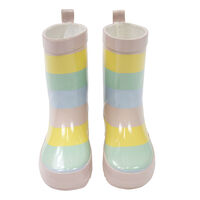 Striped Rain Boot- Girls 