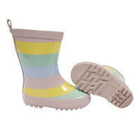 Striped Rain Boot Girls 