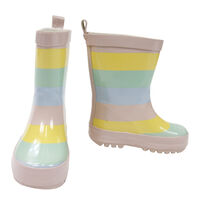 Striped Rain Boot Girls 