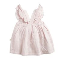 TTS2214 Angel Dress and Bloomer  Soft Pink Crinkle