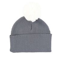 TTW21-K3 Beanie Pom Pom Grey