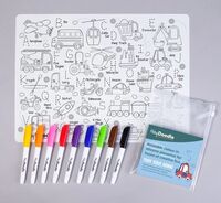 HEY DOODLE REUSABLE COLOUR-IN SILICONE PLACEMAT