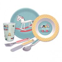 Toy Box Melamine and Cutlery Set
