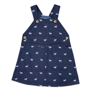 Unicorn Pinafore - Dark Chambray