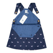 Unicorn Pinafore  Dark Chambray